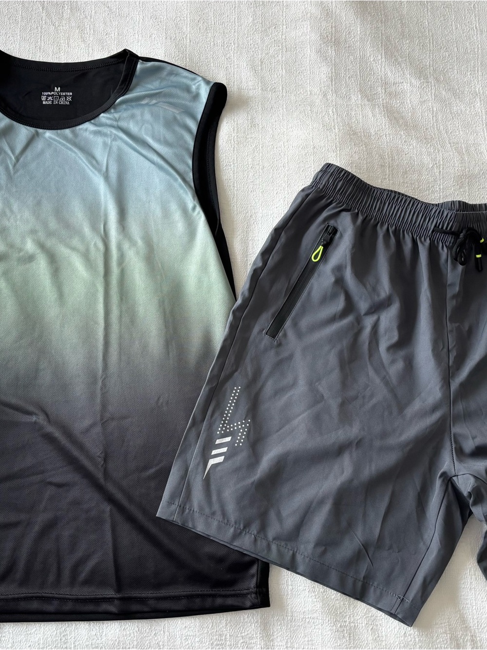 Men's Gray Athletic Shorts - Lightweight Performance